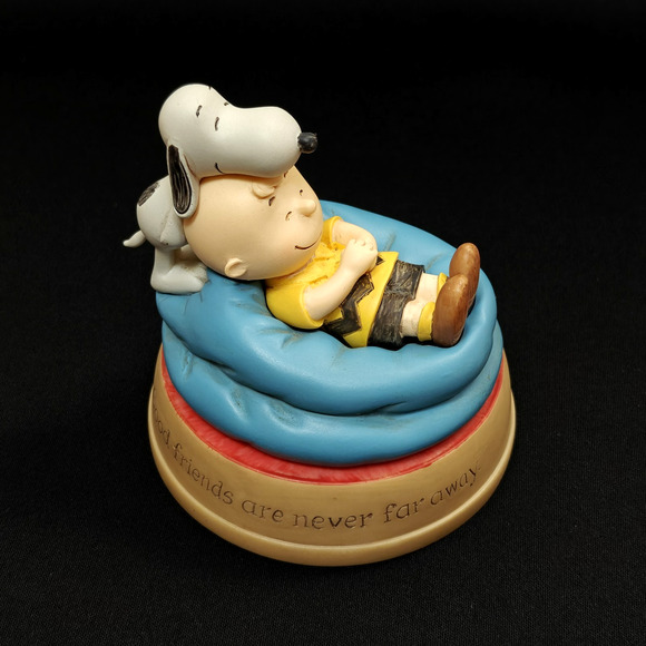 Hallmark Other - Hallmark Peanuts Gallery Snoopy Charlie Brown Figurine Good Friends 2017